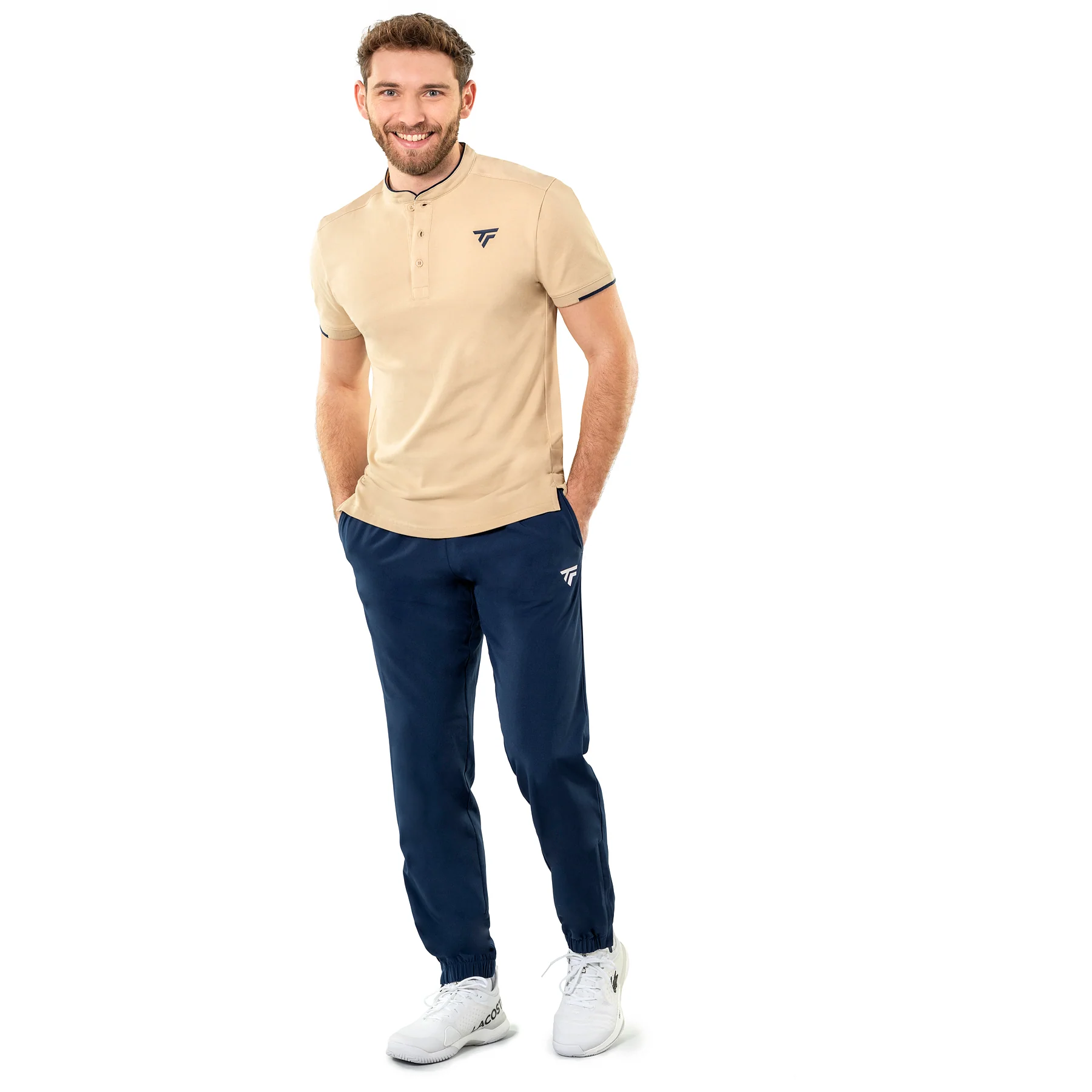 Polo Piqué Homme Sand - Image 4
