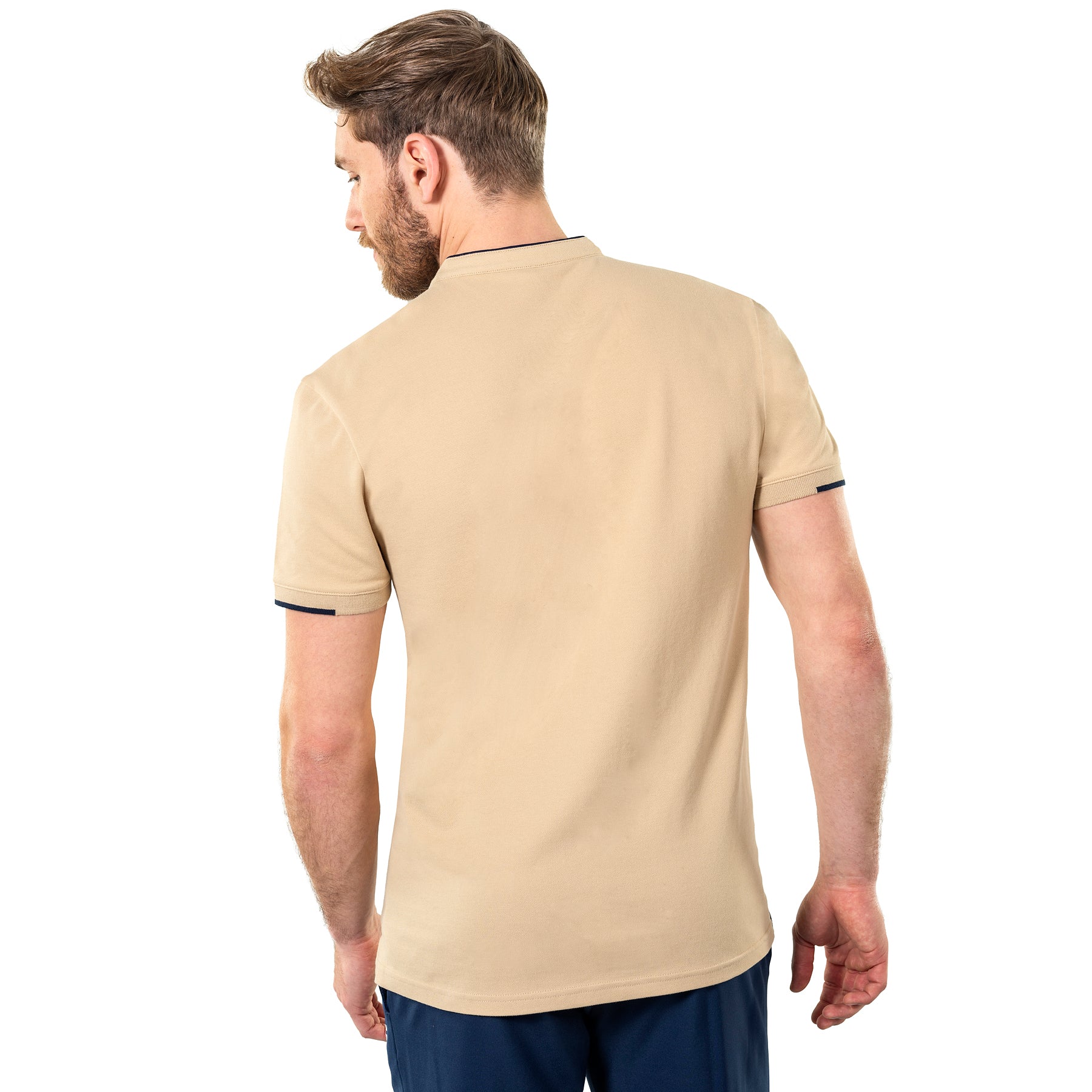 Polo Piqué Homme Sand - Image 5