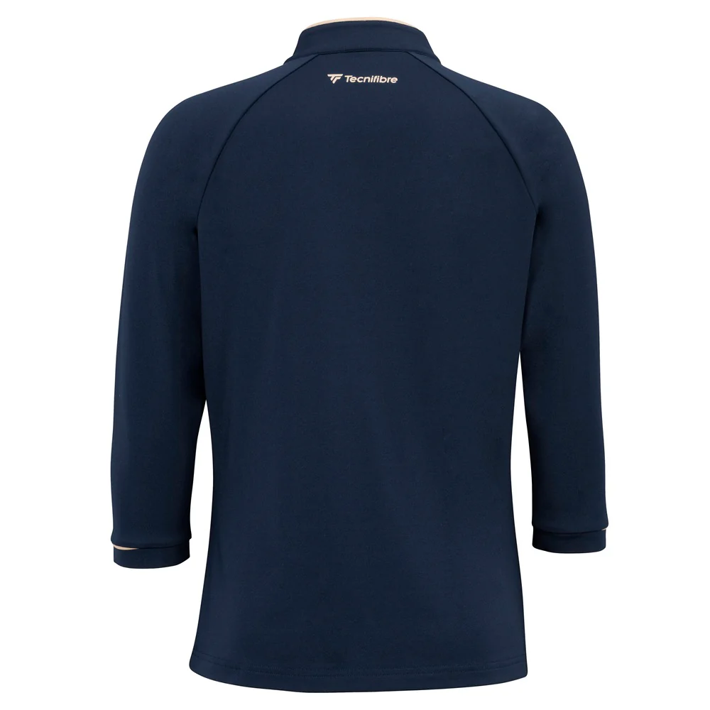 Sweat technique Thermo Zip Manche 3/4 Femme Marine - Image 3